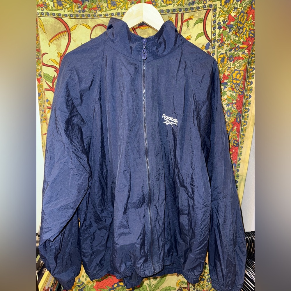 Vintage Reebok Navy Windbreaker